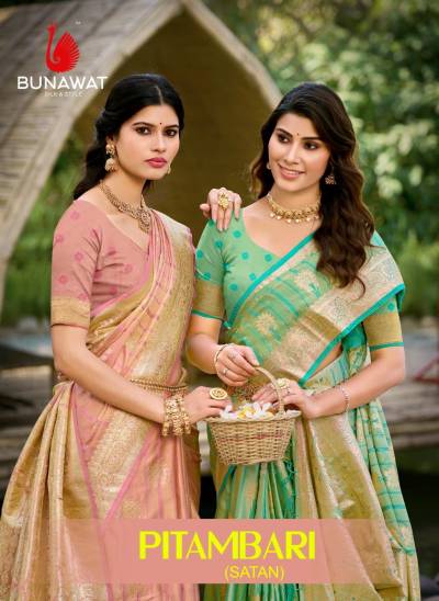 BUNAWAT PITAMBARI 1001 TO 1006 DESIGNER SILK SAREE WHOLESALER IN INDIA